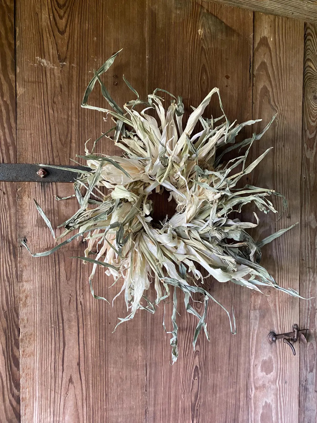 Primitive Corn Husk Wreath Fall Natural Real - Etsy | Etsy (US)