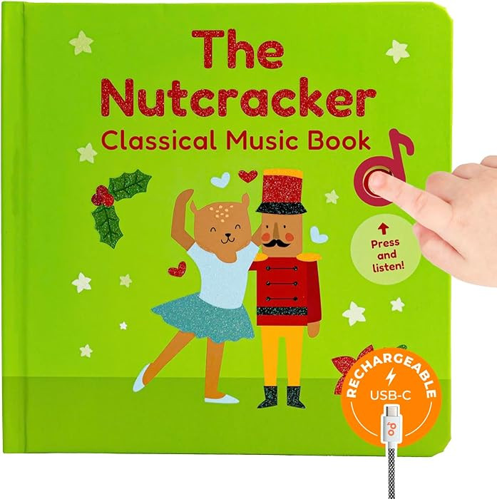 Cali's Books The Nutcracker Book for Children - Rechargeable USB Musical Book for Toddlers 1-3, P... | Amazon (US)