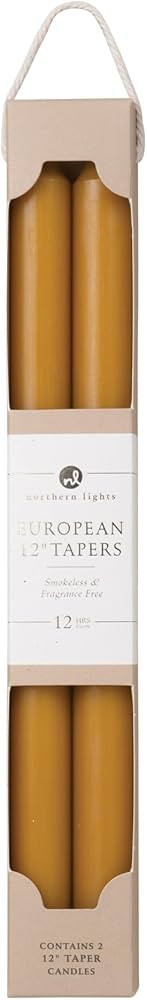 12" 2PK Premium Tapers, Caramel - 72891 | Amazon (US)