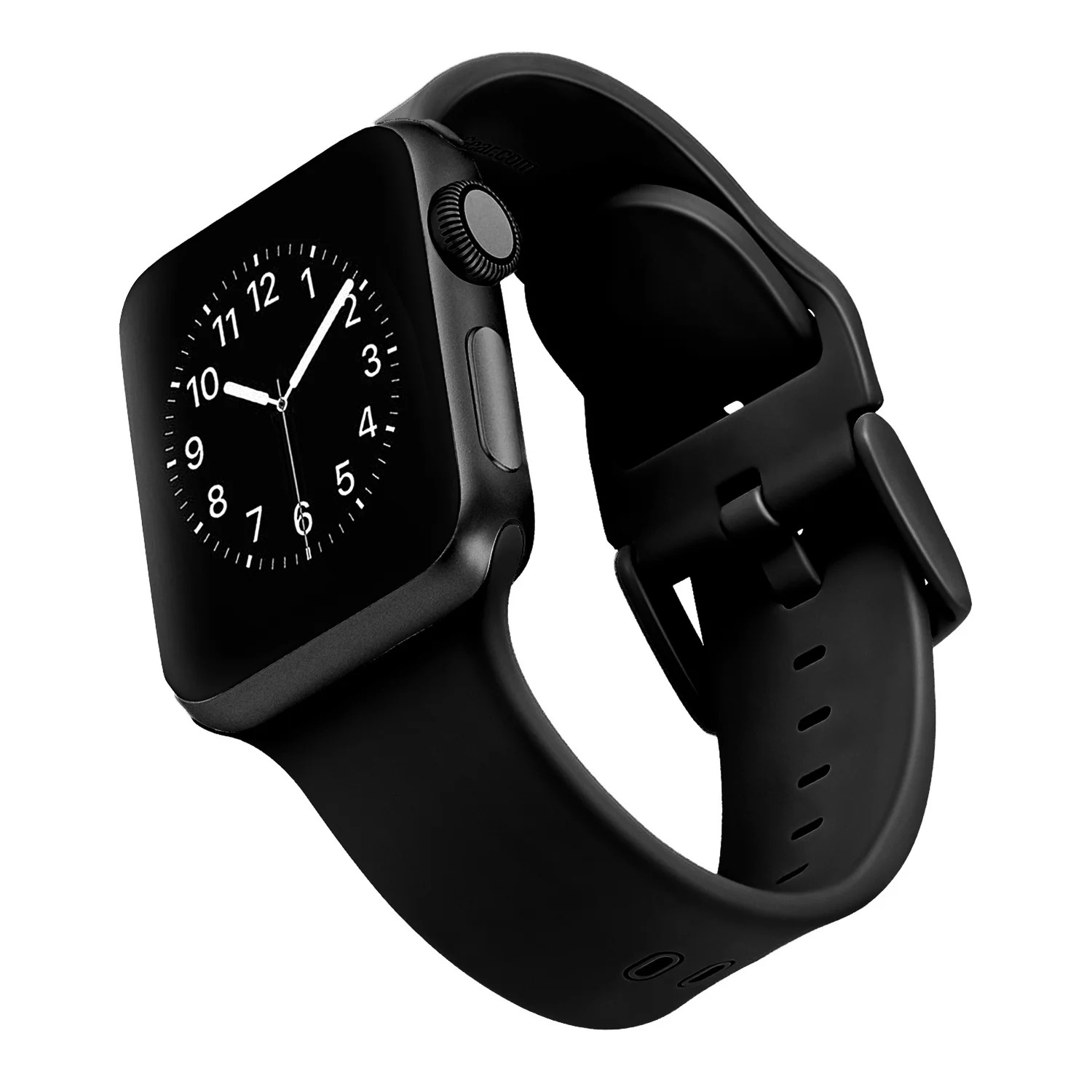 Silicone Band for 38mm, 40mm & 41mm Apple Watch® - Black - Walmart.com | Walmart (US)