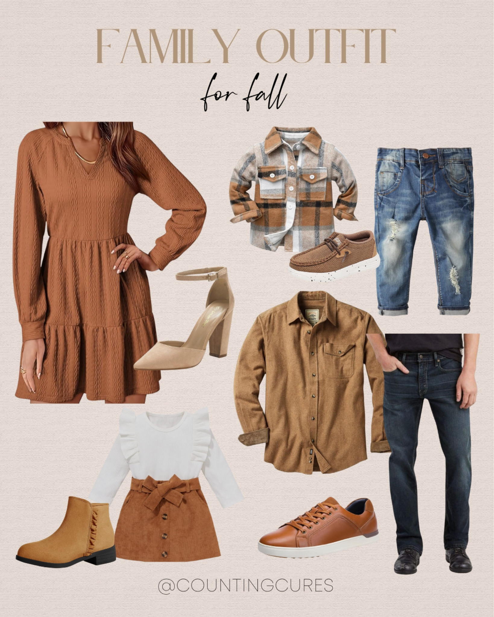 Fall is here, and it’s time for matching family outfits! Stay warm and stylish in cozy long-sleeve shirts, dresses, jeans, boots, and loafers.
#fallwardrobe #kidsfashion #menswear #matchingstyle

#LTKSeasonal #LTKStyleTip #LTKFamily