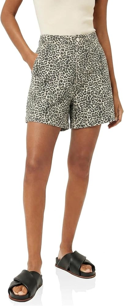 PLNOTME Womens Casual High Waisted Denim Shorts Wide Leg Summer Jean Shorts with Pockets | Amazon (US)
