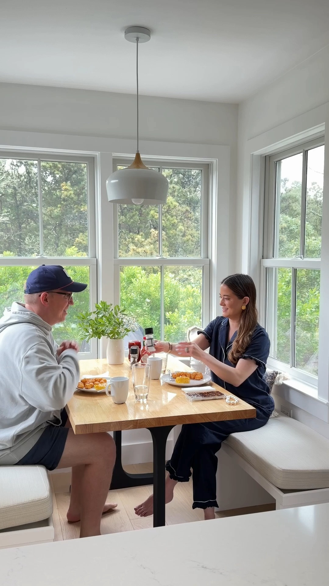 Quiet mornings enjoying breakfast on Nantucket. I’m wearing the monogrammed pajamas I designed with @Mark and Graham! Truly the most comfy set and the perfect vacation outfit option for an effortless sleep.

#LTKootd #LTKgrwm #LTKdayinmylife