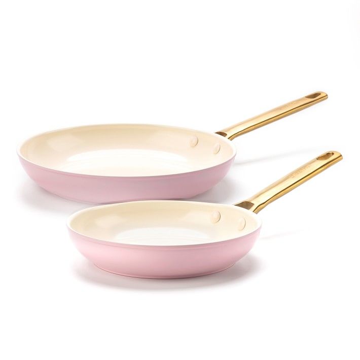 GreenPan™ Reserve Fry Pan Set, Blush, 8" & 10" | Williams-Sonoma