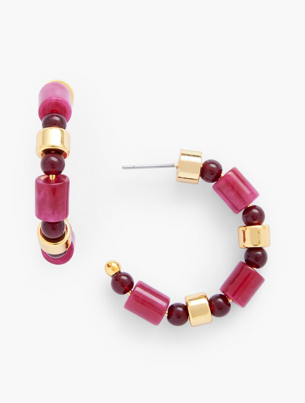 Beaded Hoop Earrings | Talbots
