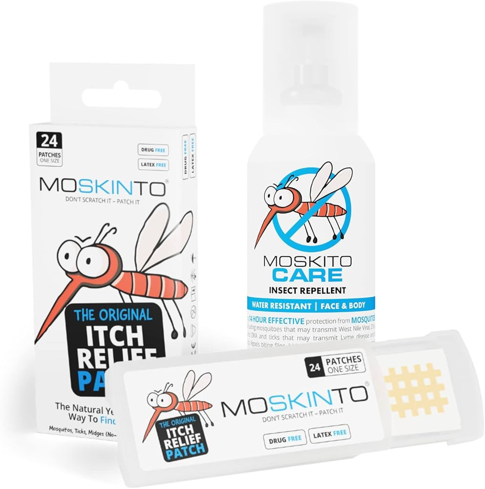 Moskinto 24ct The Original Itch Relief Patch with Moskito Care Insect Repellent | Instantly Bite-... | Amazon (US)