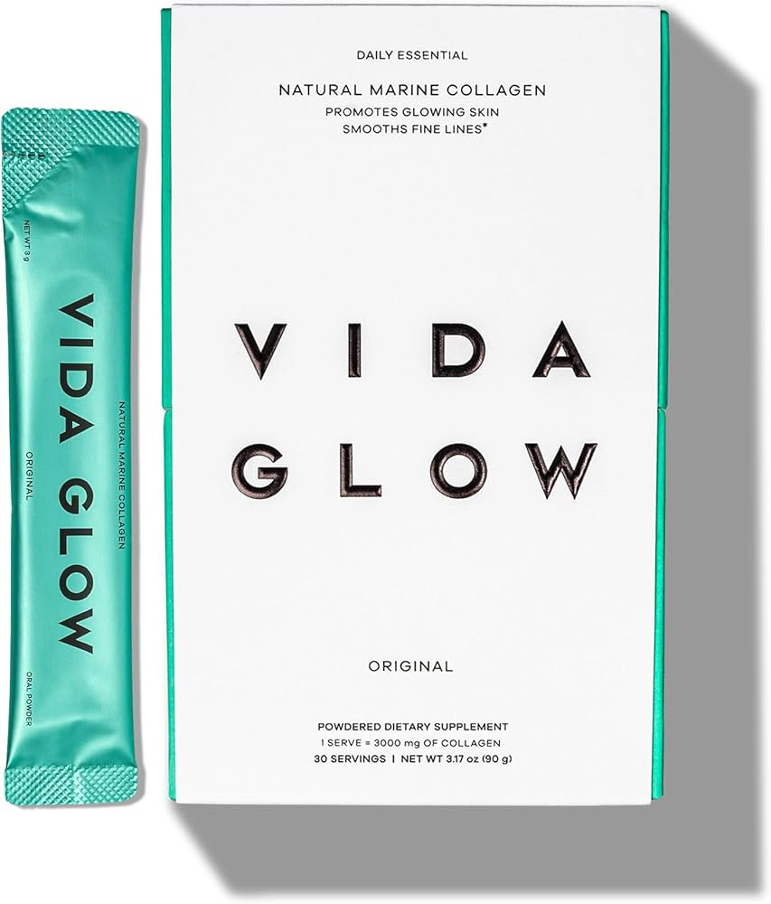 Vida Glow Marine Collagen Powder Sachets Original | Amazon (US)