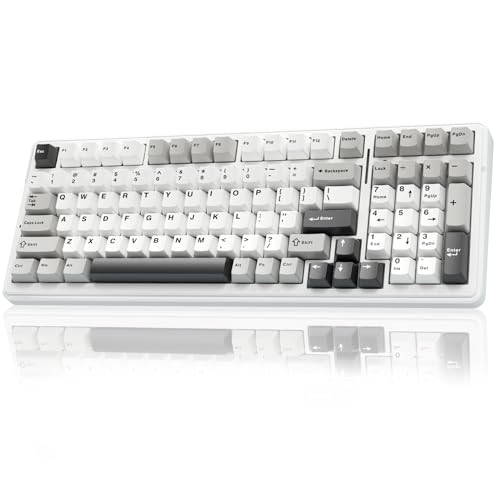 AULA F99 Wireless Mechanical Keyboard,Tri-Mode BT5.0/2.4GHz/USB-C Hot Swappable Custom Keyboard,Pre-lubed Linear Switches,RGB Backlit Computer Gaming Keyboards for PC/Tablet/PS/Xbox | Amazon (US)