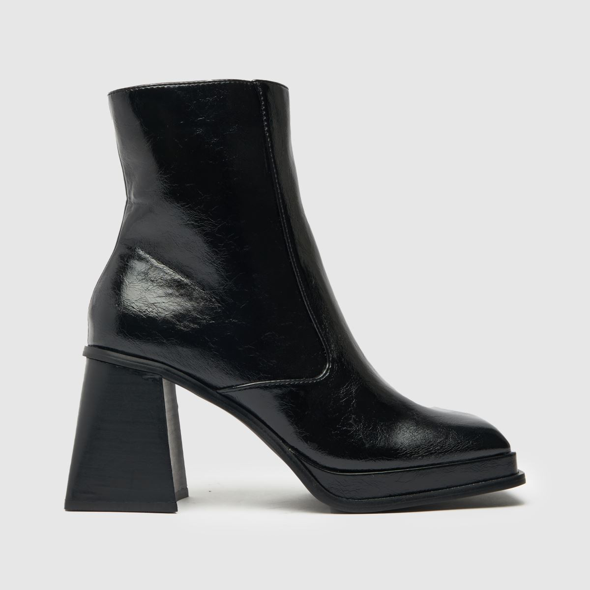 Womens Black schuh Blaze Square Toe Platform Boots | schuh | Schuh