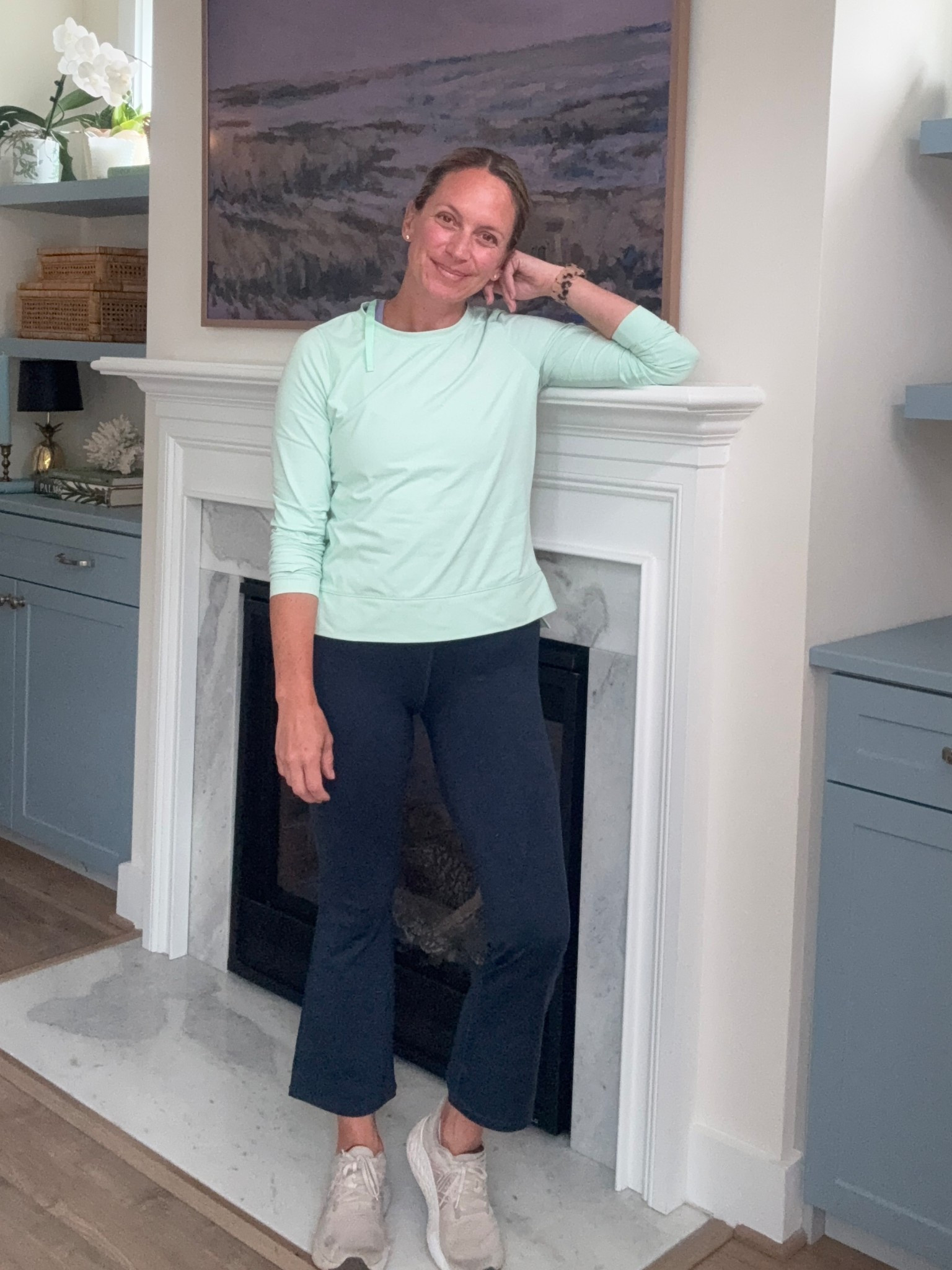 Bought some boot cut crop leggings and they are so comfy! I sized up a size due to reviews. Under $40!

#LTKActive #LTKFindsUnder50 #LTKStyleTip