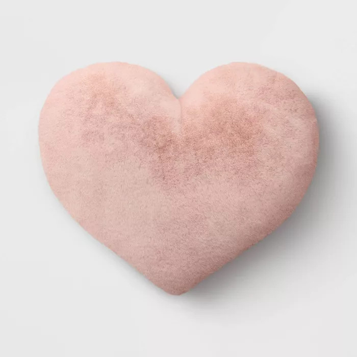 Oversized Faux Fur Valentine’s Day Heart Pillow - Opalhouse™ | Target