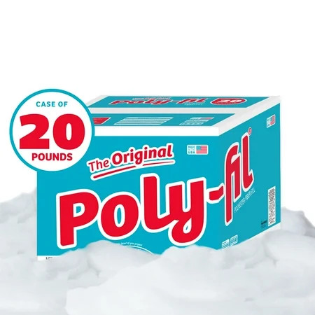 Poly-Fil Polyester Fiberfill Stuffing, 20lb Box, Bulk, by Fairfield | Walmart (US)
