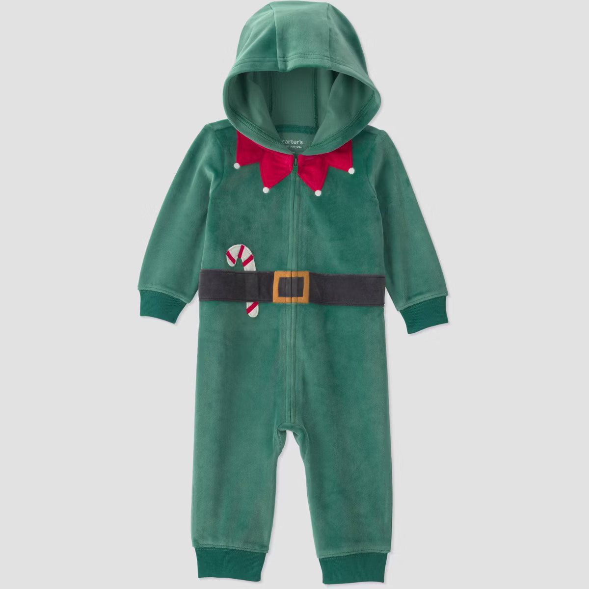 Carter's Just One You\u00ae Baby Christmas Elf Hooded Romper - Green Newborn | Target