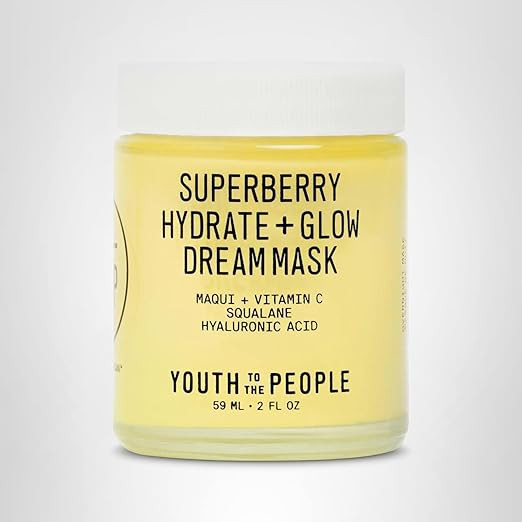 Youth To The People Superberry Dream Mask - Hyaluronic Acid + Vitamin C Face Moisturizer + Overni... | Amazon (US)