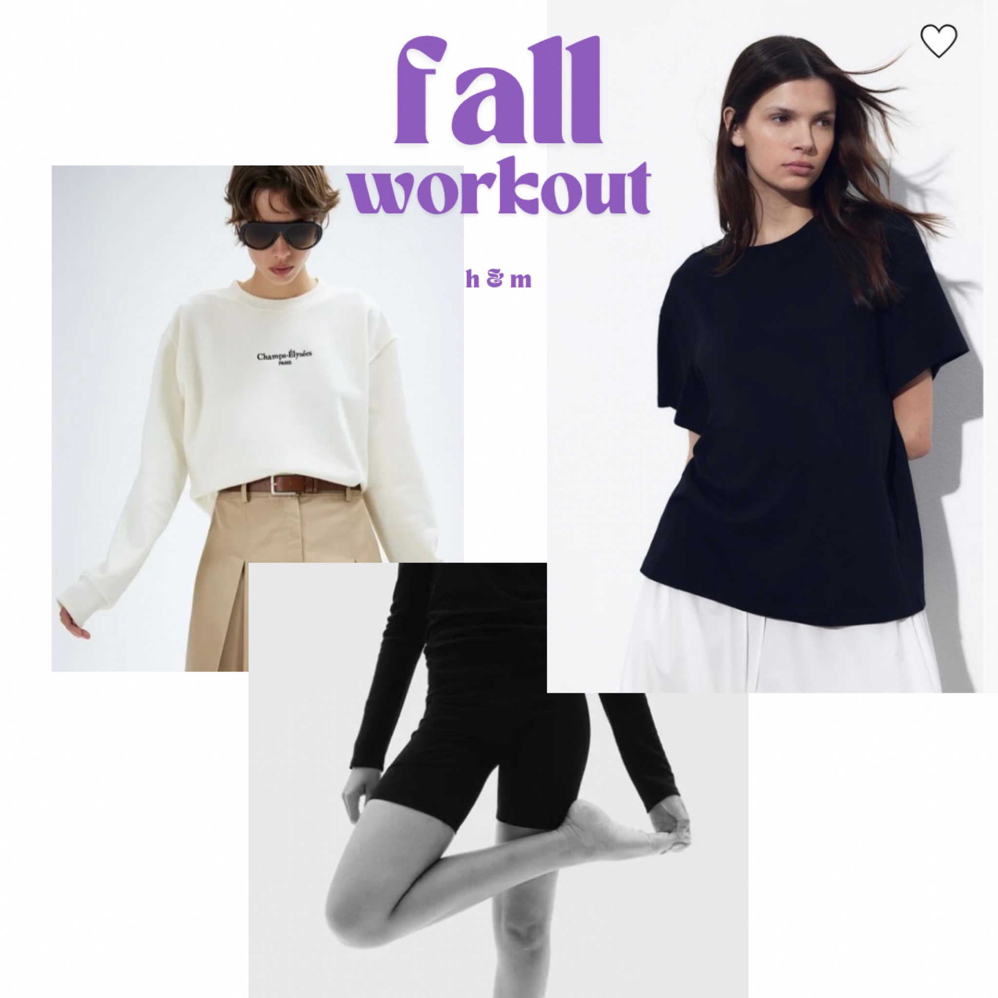Fall workout from H & M with a Parisian flare (for the Olympics). Currently running a sale 🖤🤍

#LTKFitness #LTKTravel #LTKActive