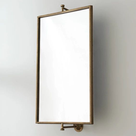 Rotating Rebeccah Mirror - Rectangle | Shades of Light