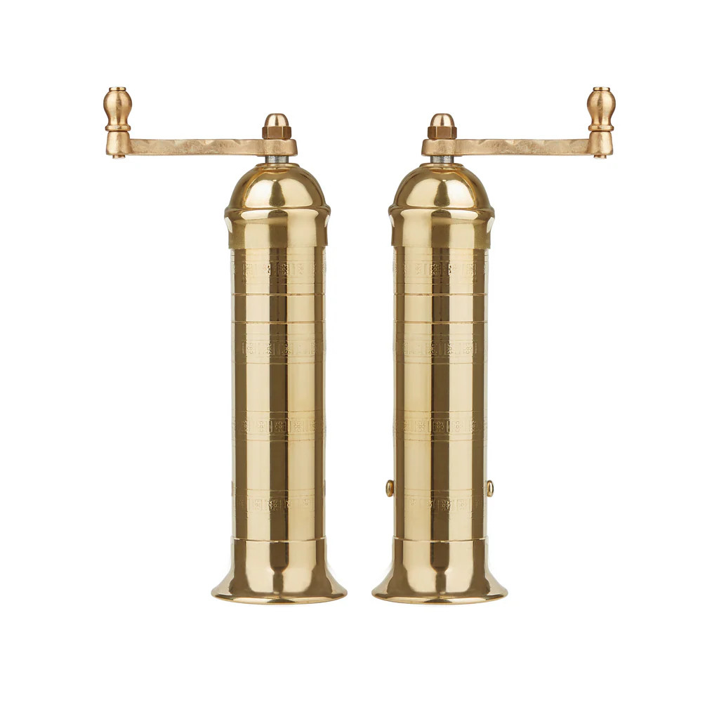 Brass Salt & Pepper Mill Set | Over The Moon