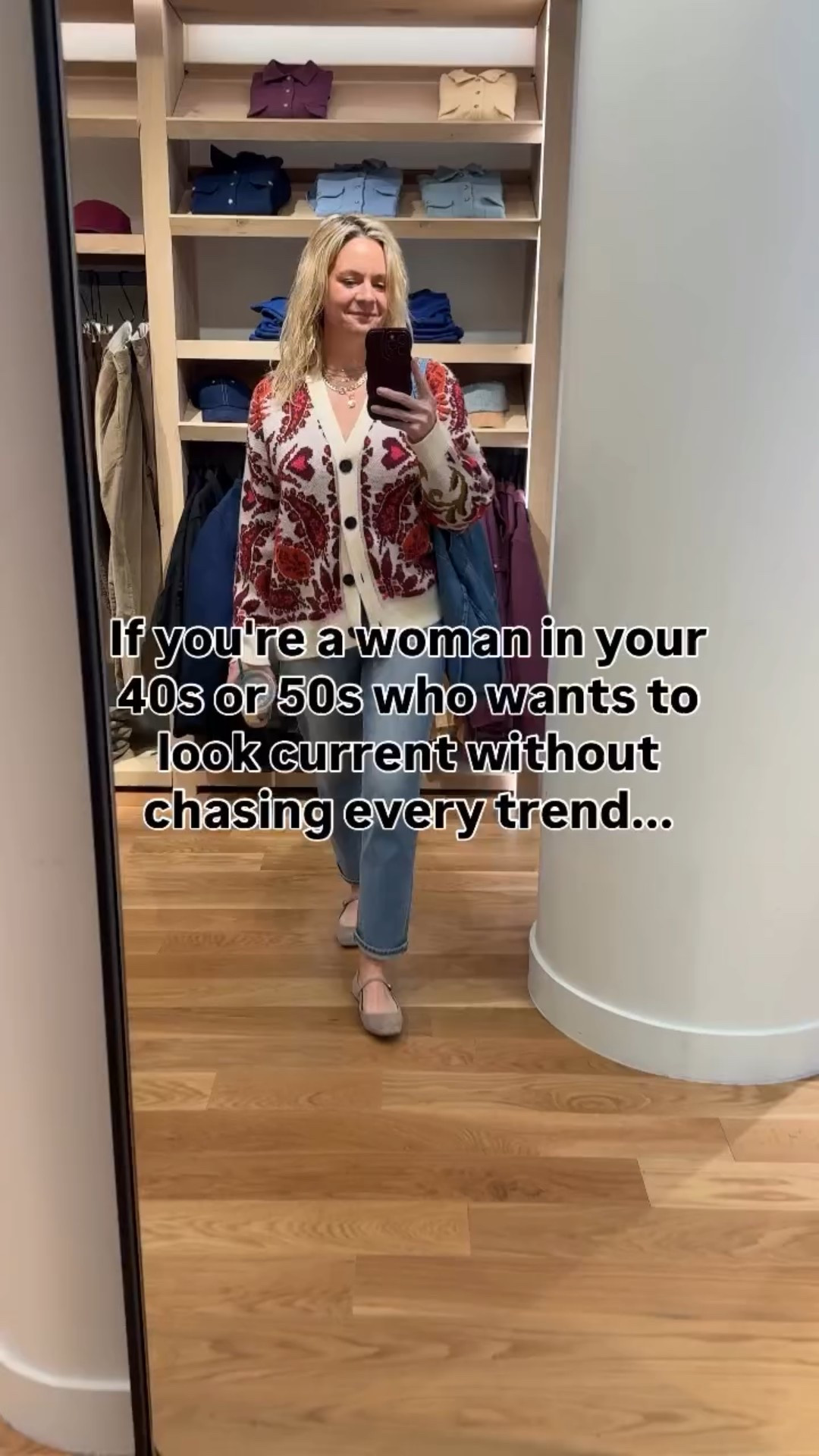 If you’re in your 40s or 50s and want to look current without chasing every trend, you’re in the right place. Great style at this stage isn’t about doing more — it’s about doing what works.

As personal stylists, we help women build wardrobes that feel modern, flattering, and easy to wear for real life — so getting dressed feels confident instead of complicated.

Follow along for outfit ideas, styling tips, and a smarter way to approach your closet.

And if you’re ready for personalized help, our stylists are always happy to chat.