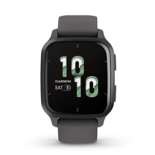 Garmin Venu® Sq 2 GPS Smartwatch - AMOLED Display, All-Day Health Monitoring, Long Battery Life, Activity & Heart Rate Tracker, Slate and Shadow Gray | Amazon (US)