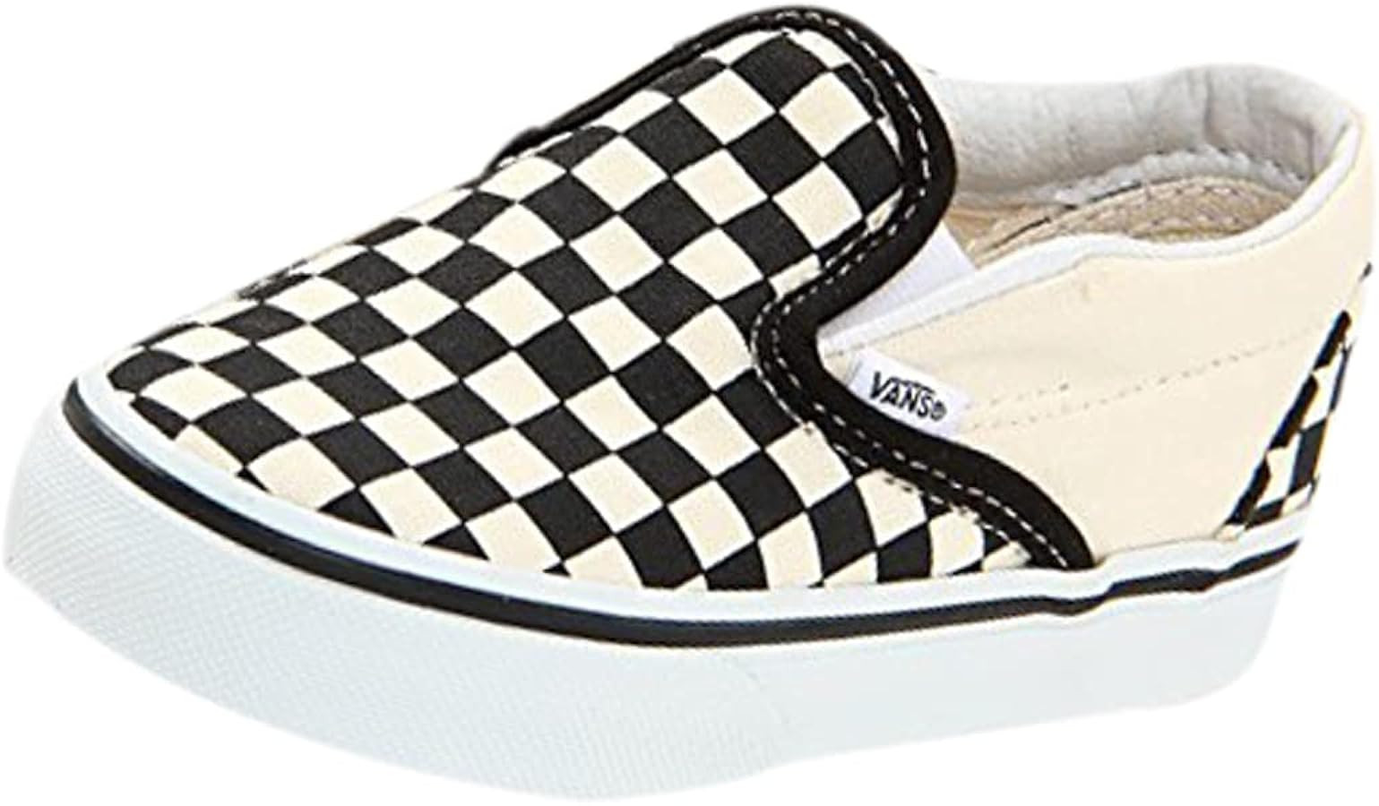 Vans Unisex Baby Classic Slip-On - Black/White Checkerboard Size 6 Toddler | Amazon (US)