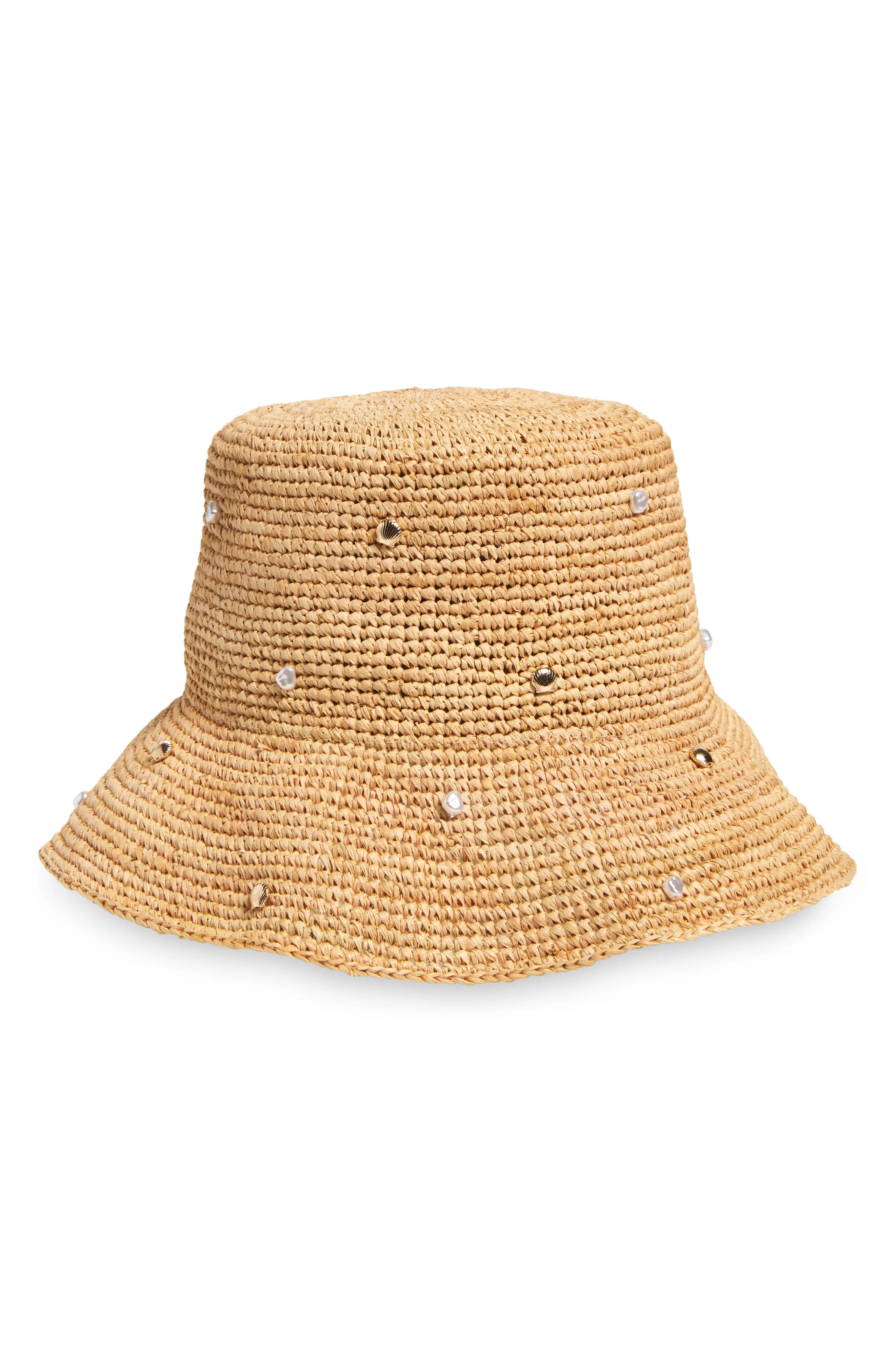 Carmel Island Raffia Bucket Hat (Women) | Nordstrom | Nordstrom