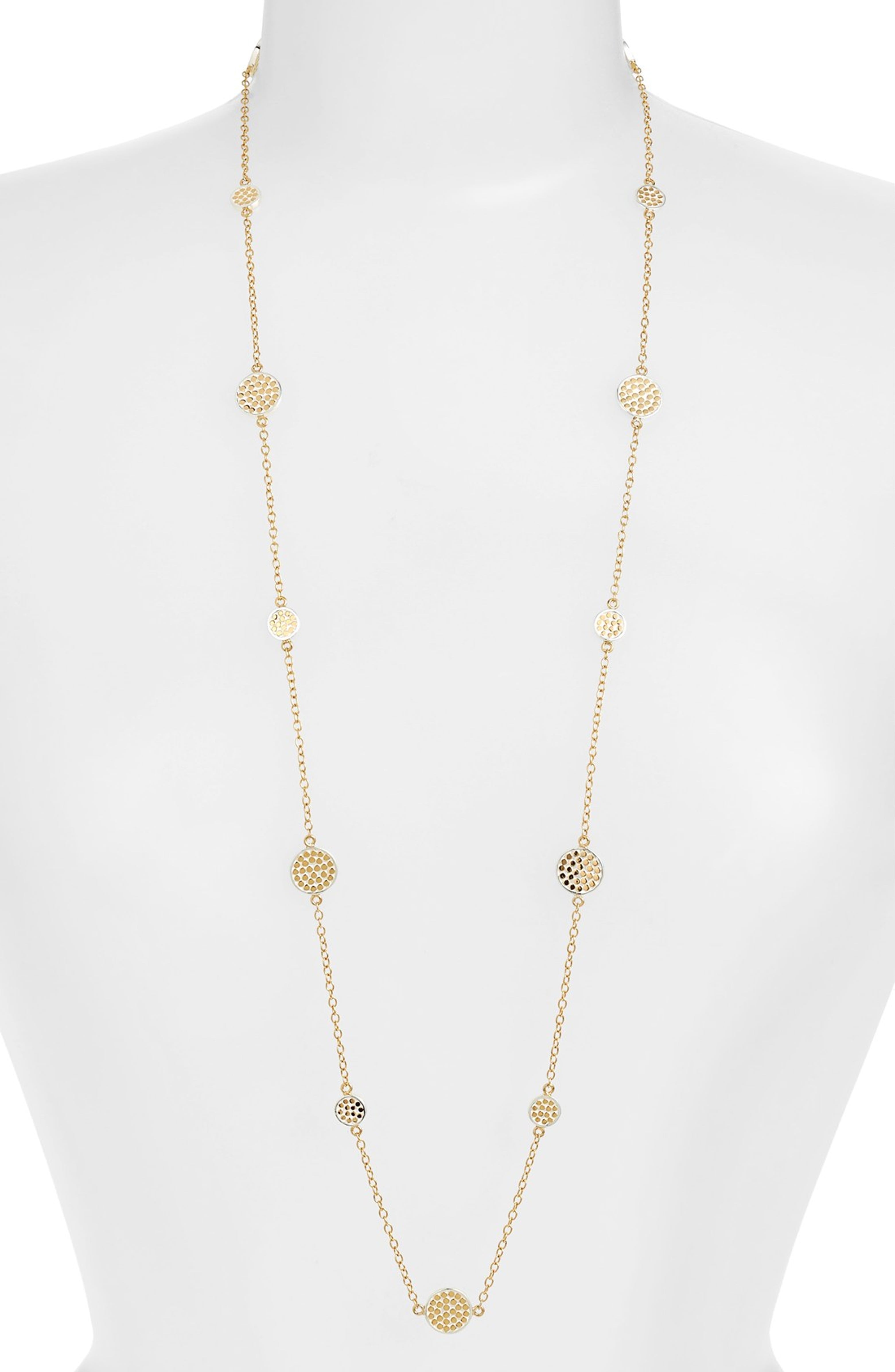 Long Multi Disc Station Necklace | Nordstrom