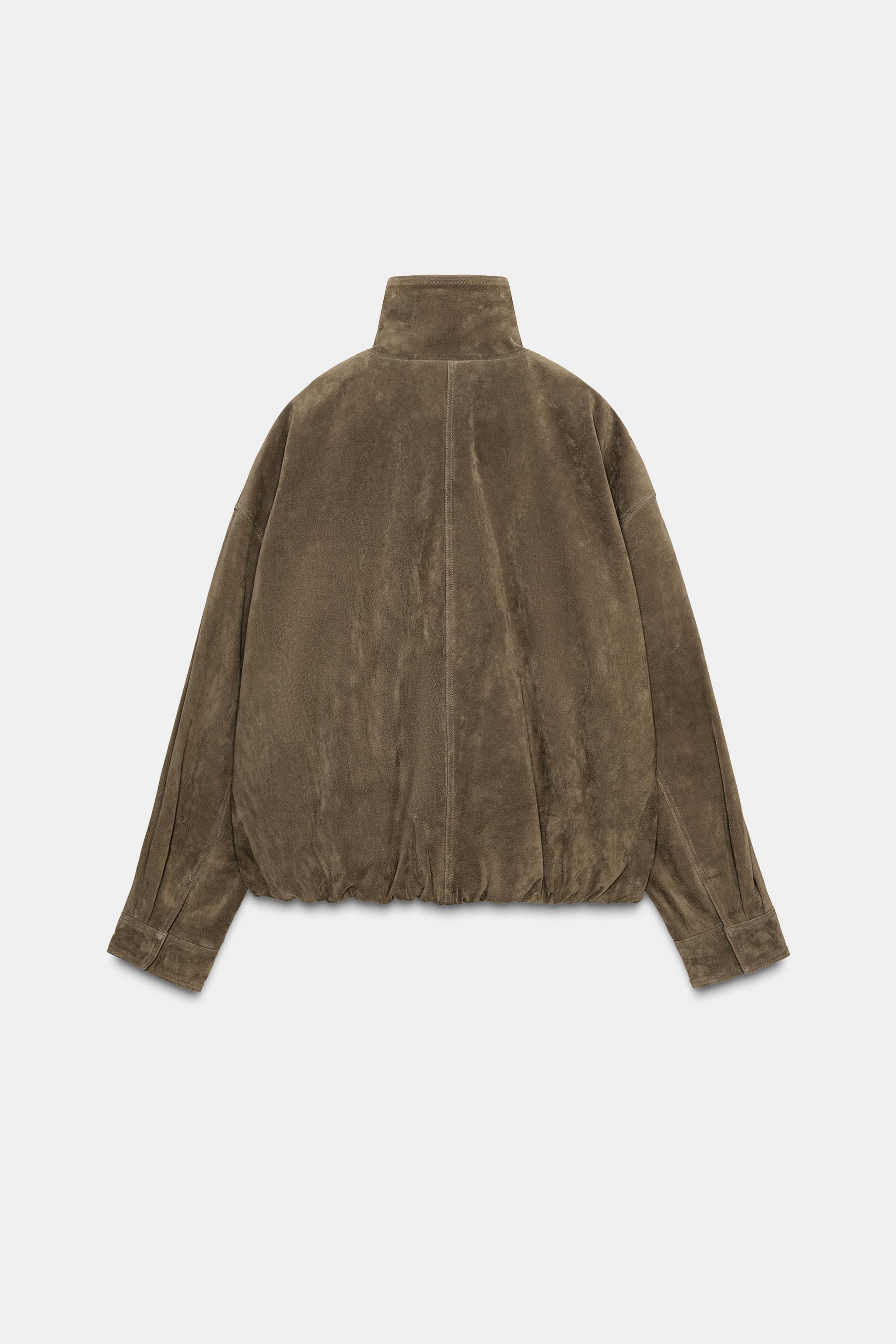100% VOLUME SUEDE LEATHER JACKET | Zara US