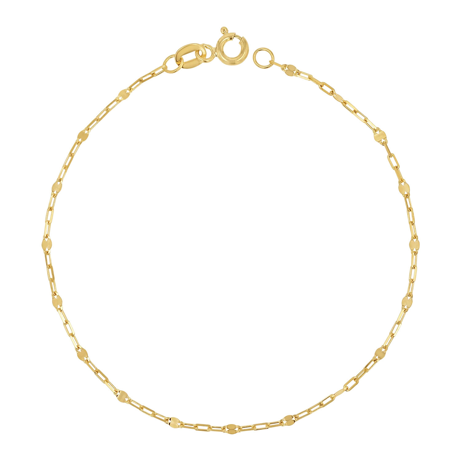 Sequin Bracelet Chain | Baby Gold