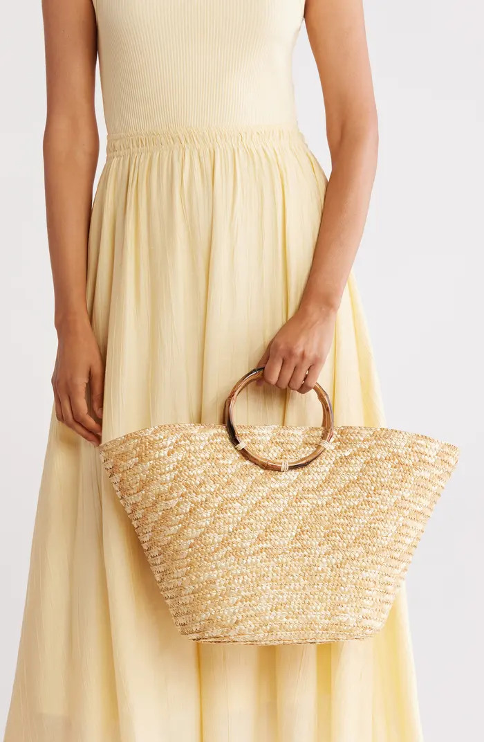 NATASHA Picnic Basket Straw Tote | Nordstromrack | Nordstrom Rack