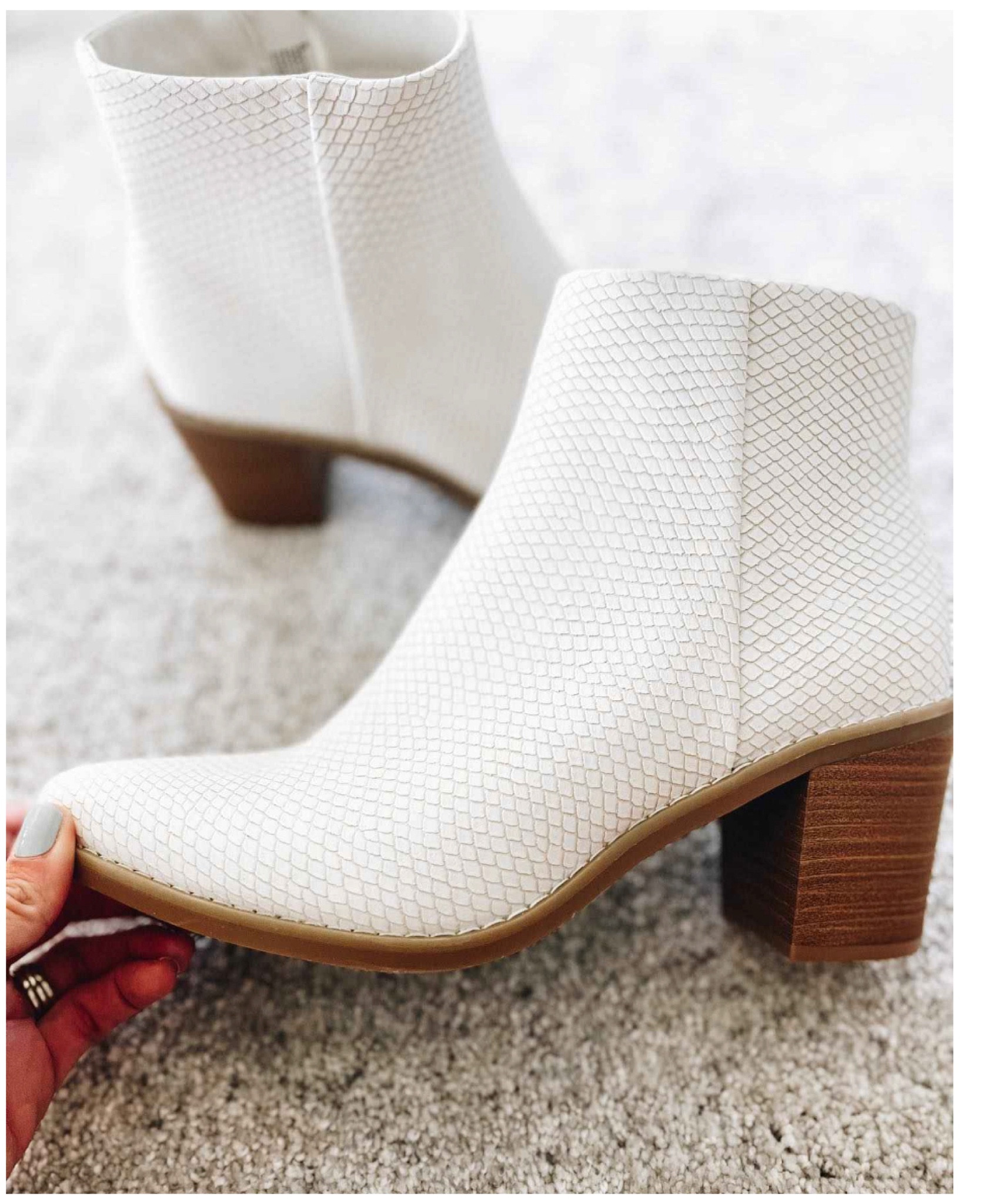 White boots are big this fall and these are such a good price! 