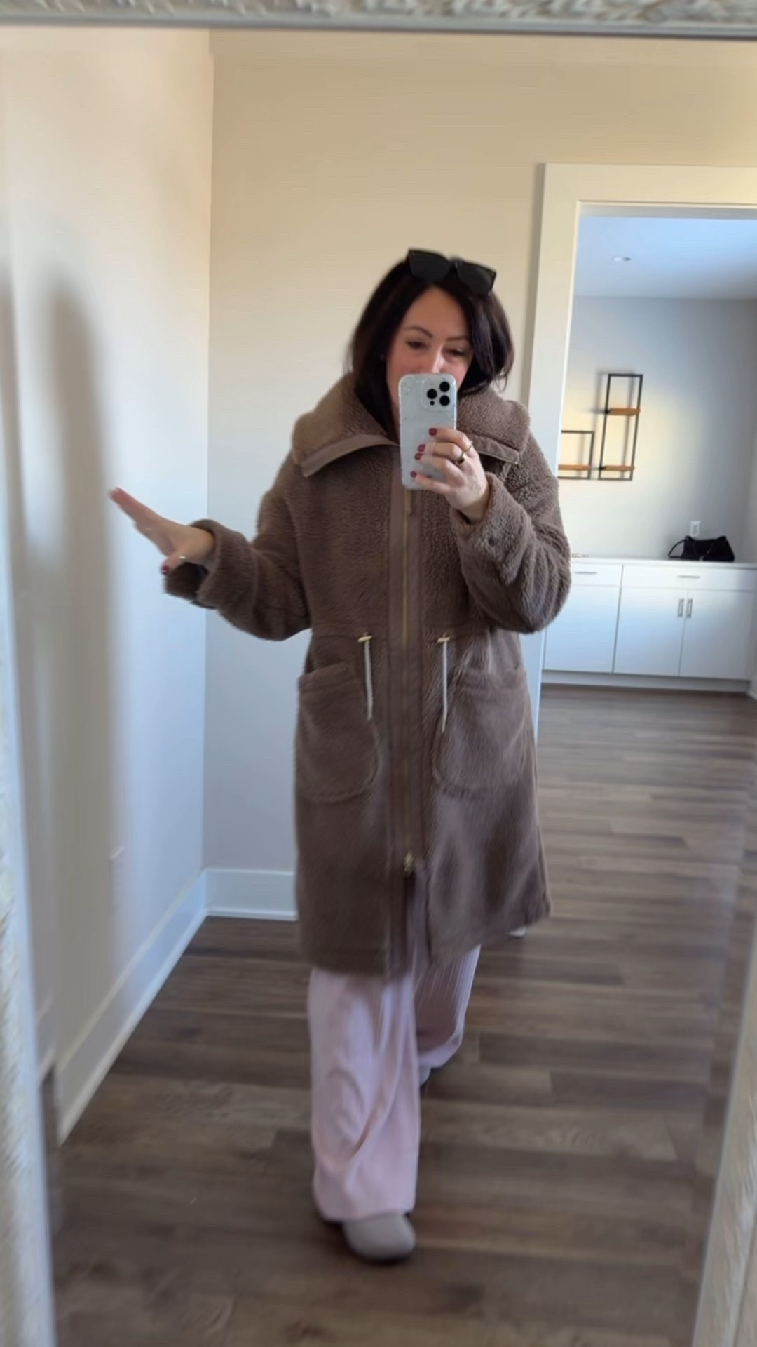 • medium top
• medium pants
• small jacket - runs oversized 

#LTKGiftGuide #LTKHoliday #LTKootd