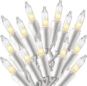 Joiedomi Clear Christmas Lights Outdoor, 100 Count Christmas Tree Lights Indoor Warm White, 21.5F... | Amazon (US)