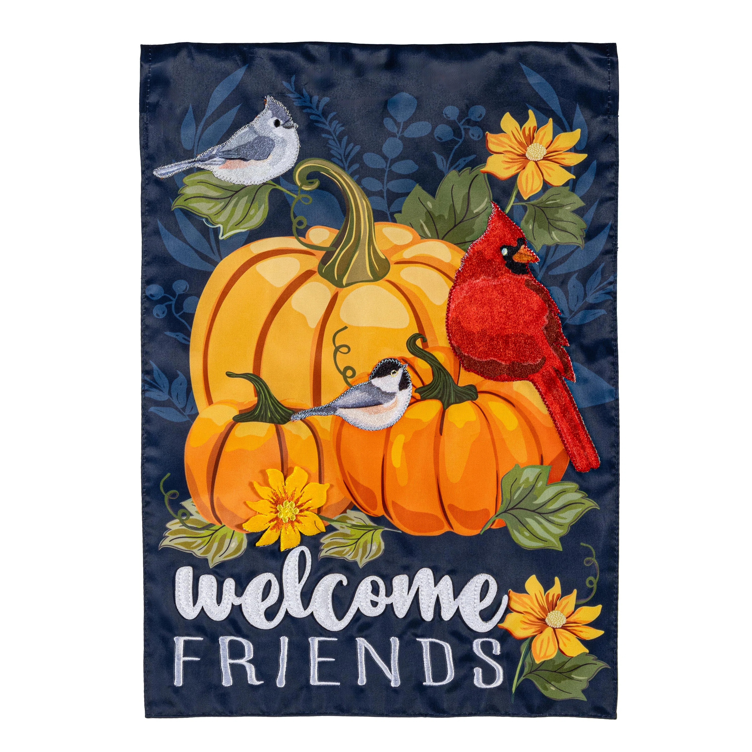 Welcome Friends of Fall Applique Garden Flag | Wayfair North America