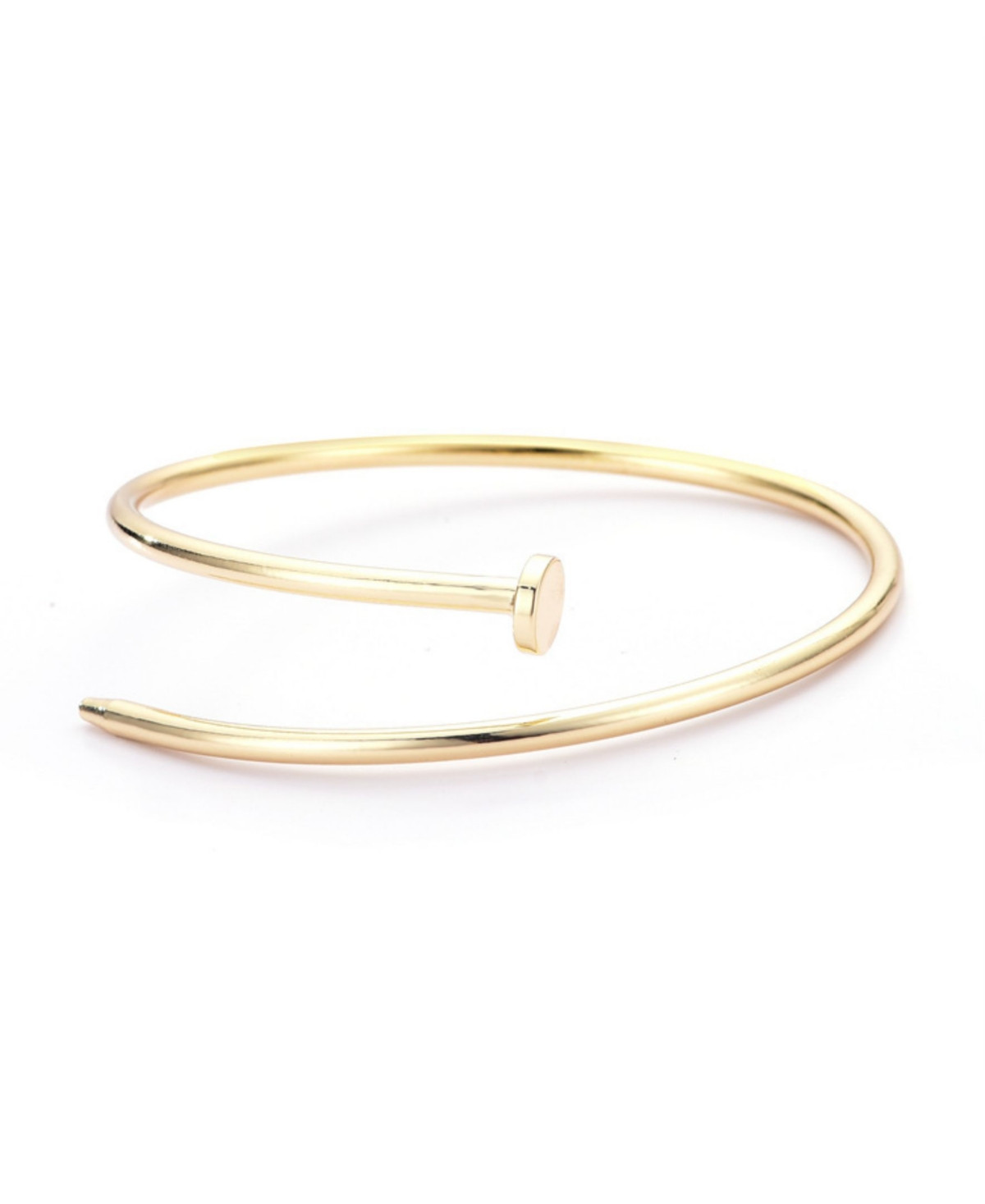 Adornia Gold Thin Nail Cuff Bracelet - Gold | Macy's