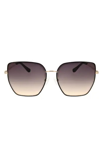 Oscar de la Renta Oversize Sunglasses in Gold/black at Nordstrom Rack | Nordstrom Rack