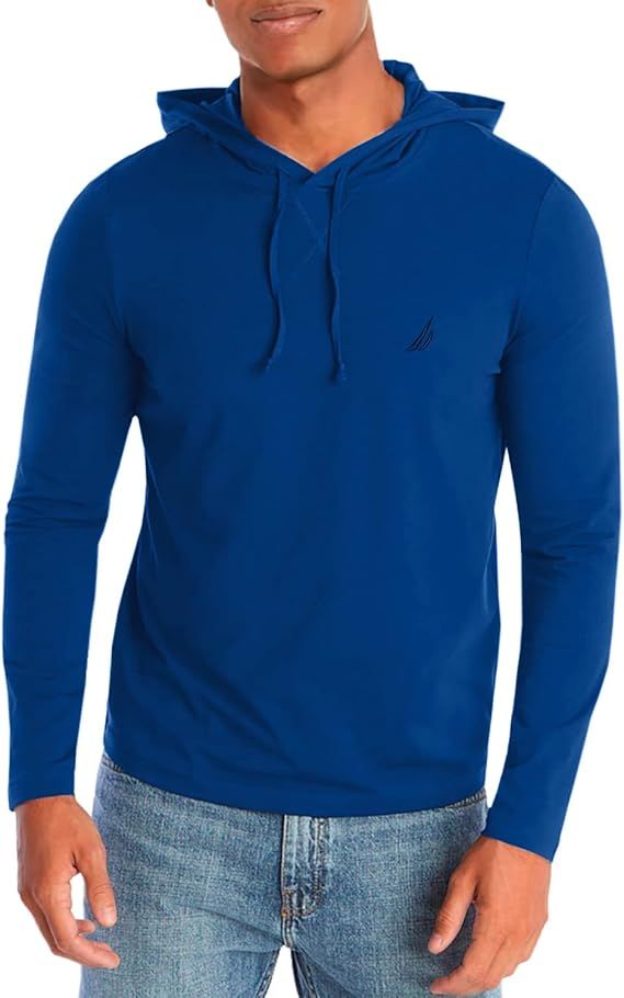 Nautica Men's Long Sleeve Pullover Hoodie Knit Shirt | Amazon (US)