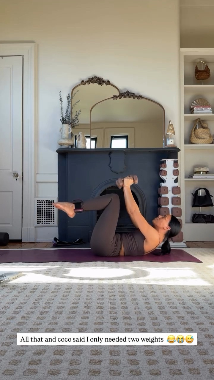 All that and Coco said I only needed two weights 😂😭😅

#LTKvlog #LTKmorningroutine #LTKfitnessgoals