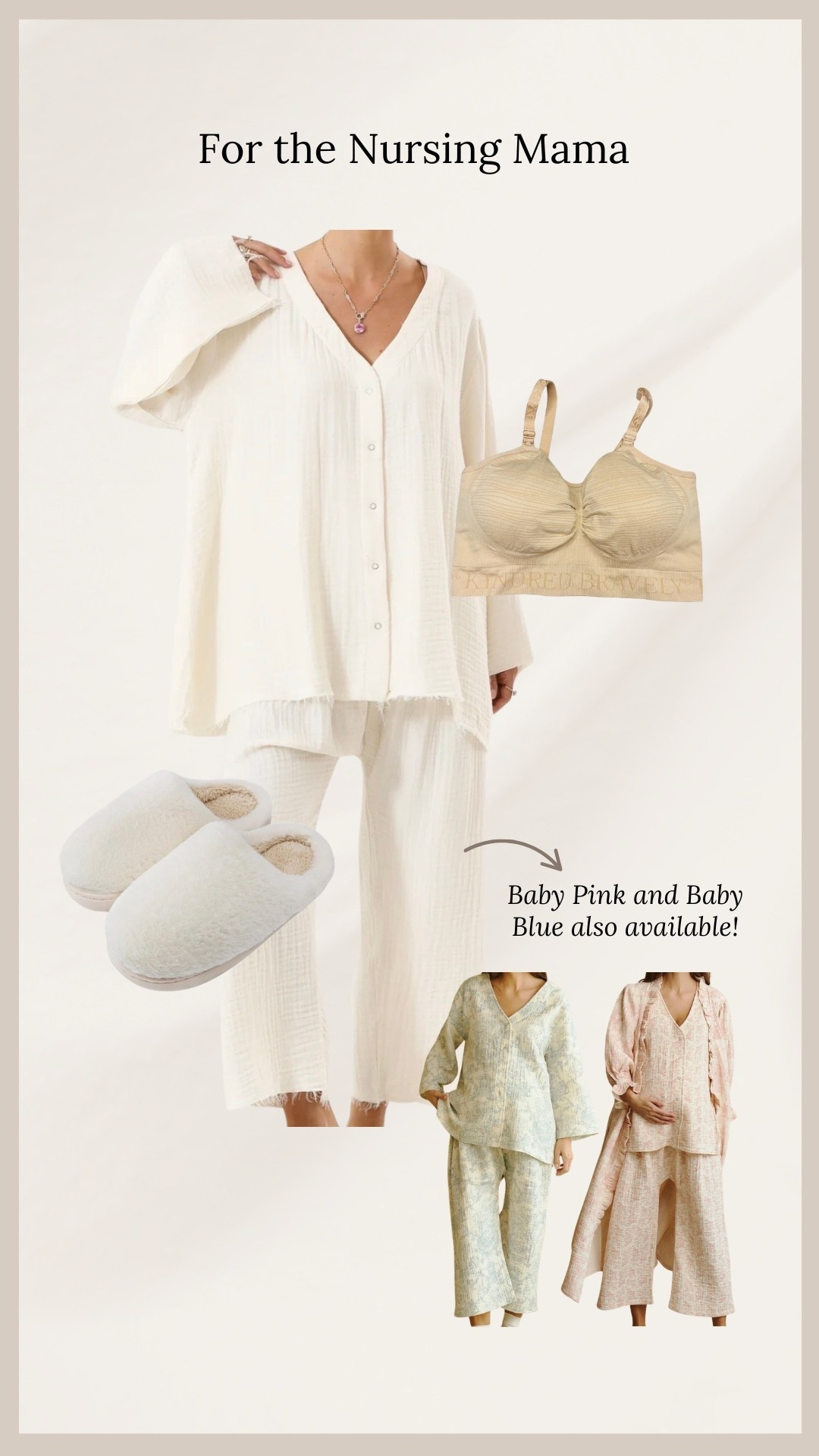 Comfy and functional outfit set  and bra for the nursing mom! 🤱🏼🤍

#LTKBaby #LTKmomlife #LTKBump