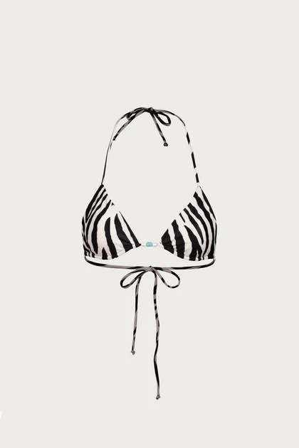 Beaded Triangle Top (Zebra) | SAME