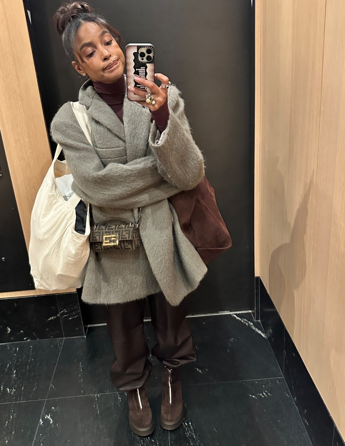 It’s cold so bring on the cozy work fits 