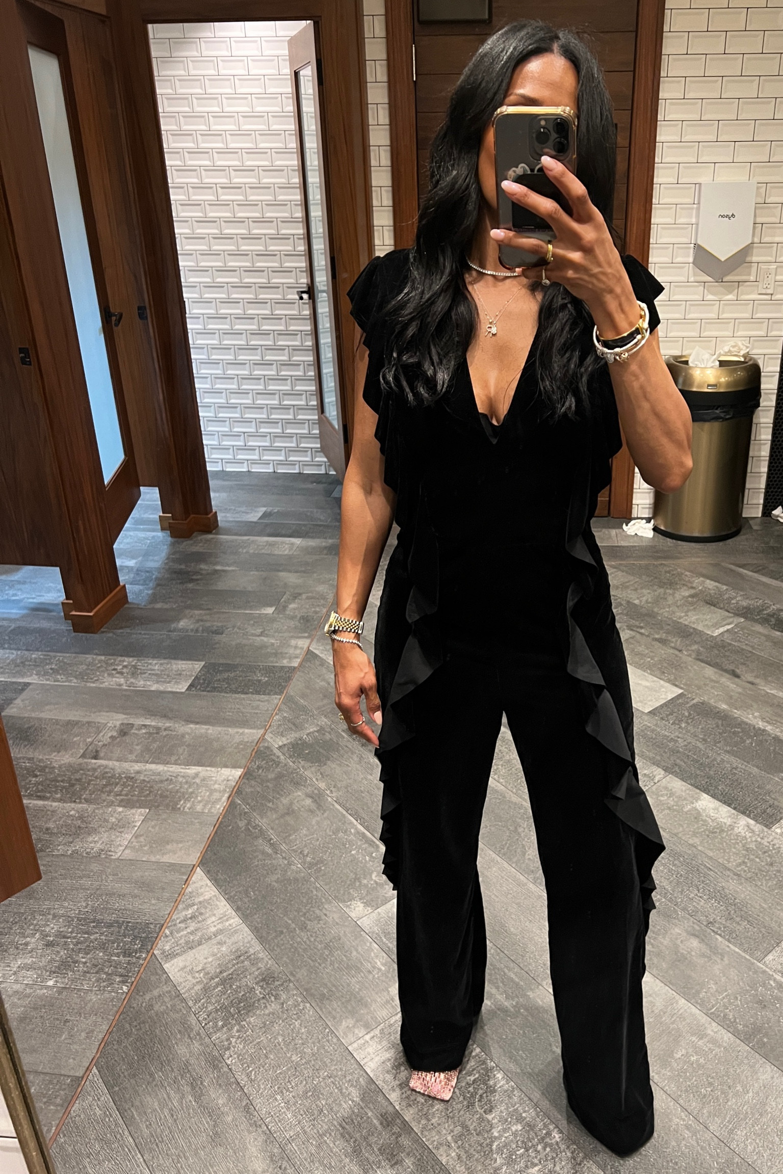 Date night.
# bottegaveneta #sandals #jumpsuit

#LTKShoeCrush #LTKStyleTip #LTKOver40