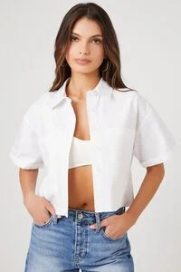 Cropped Poplin Shirt | Forever 21 (US)
