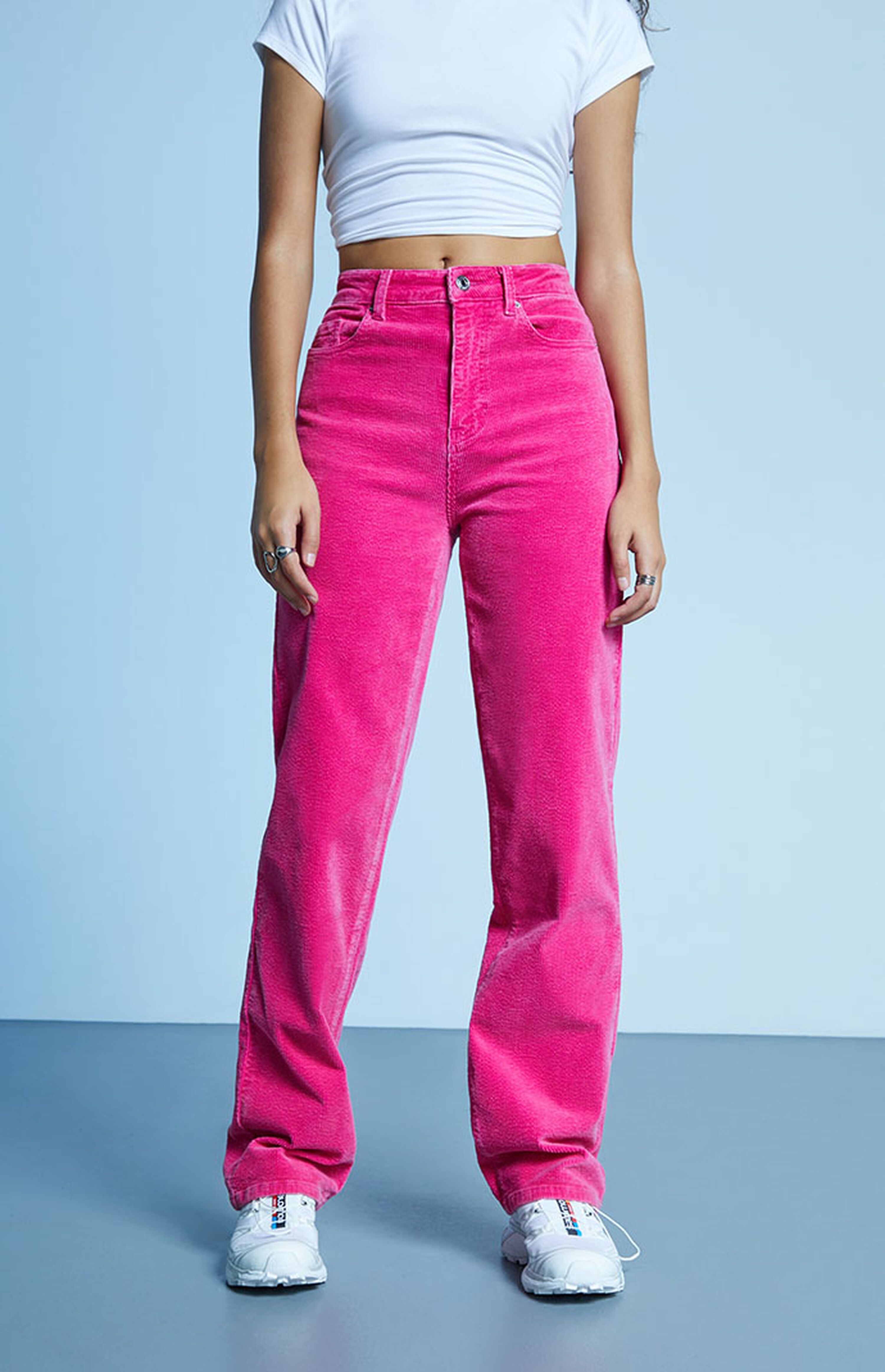 PacSun Pink Corduroy '90s Boyfriend Jeans | PacSun