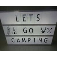 LED Cinema Light Box size A4 with 85 pieces black letters | Etsy (US)