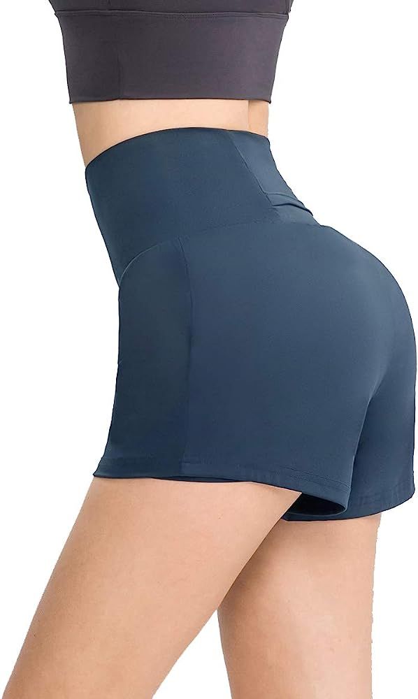 TOPMELON Athletic Shorts for Women High Waist 2 in 1 Tennis Golf Shorts Running Workout Gym Yoga ... | Amazon (US)