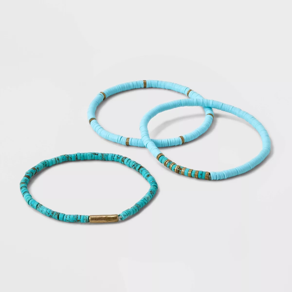 Semi-Precious Heishi Multi-Strand Bracelet Set 3pc - Universal Thread™ | Target