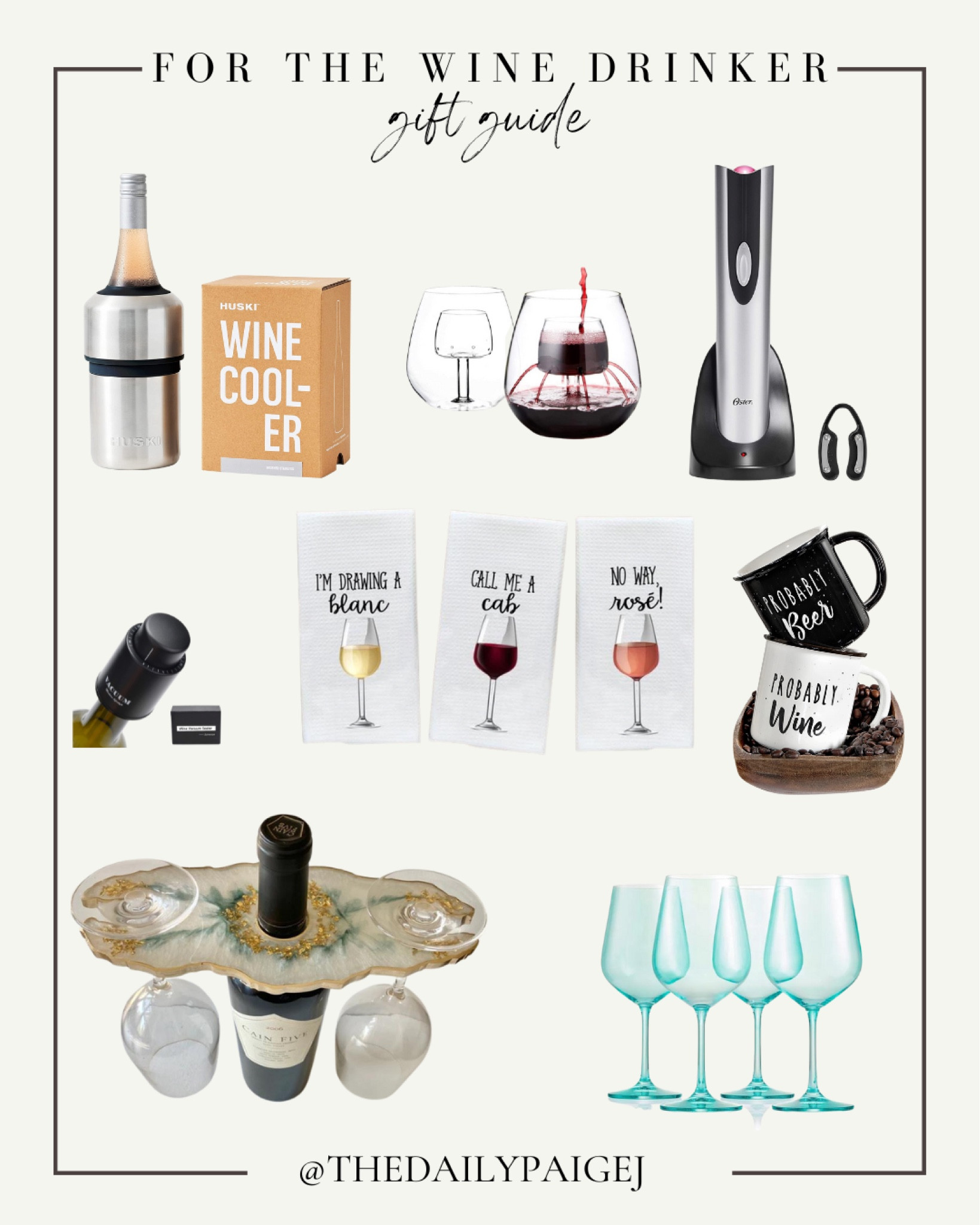 If you have a wine drinker in your life, these are the best gifts for them. This oster automatically wine opener is life changing and pairs great with a cute decorative towel! 

#LTKSeasonal #LTKGiftGuide #LTKHoliday