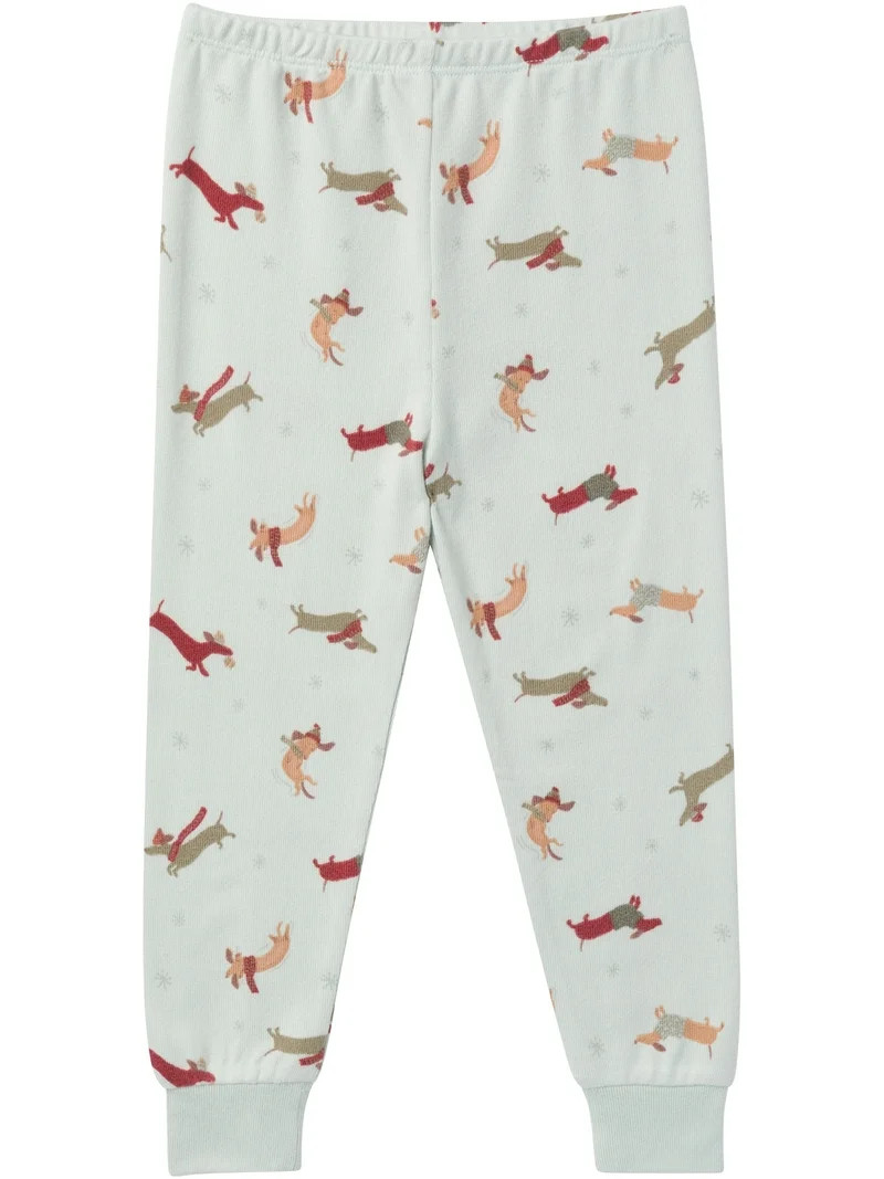 Modern Moments by Gerber Gender Neutral Tight Fitting Christmas Pajama Set, 2-Piece, Sizes 12 Mon... | Walmart (US)