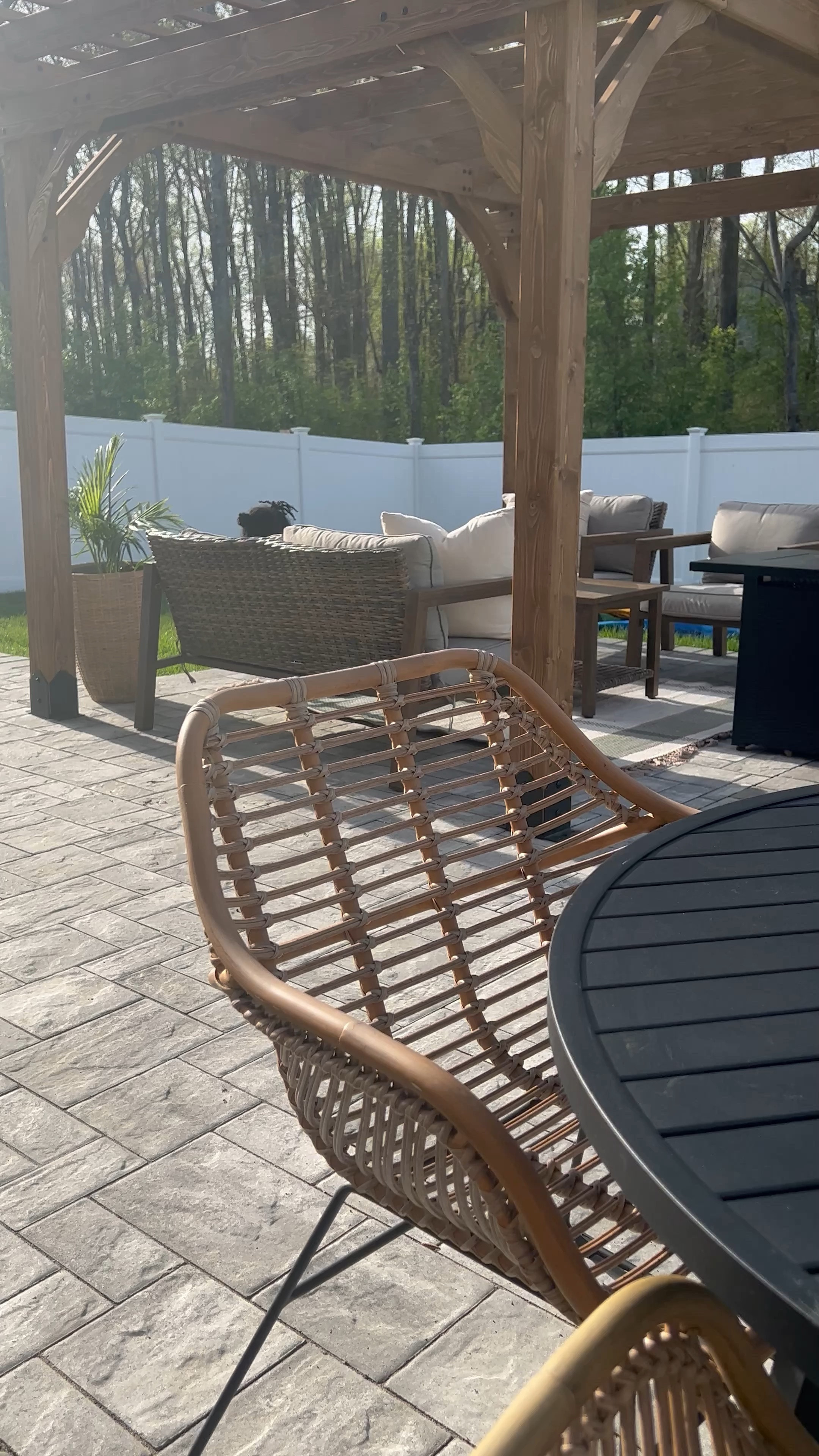 Obsessed with my new patio outdoor table from @target 

#outdoortable #roundtable #blacktable #patio #patiotable

#LTKSeasonal #LTKunder50