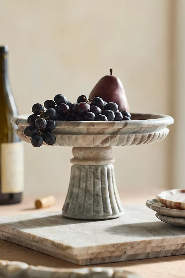 Neo Marble Footed Serving Bowl at Terrain | Terrain